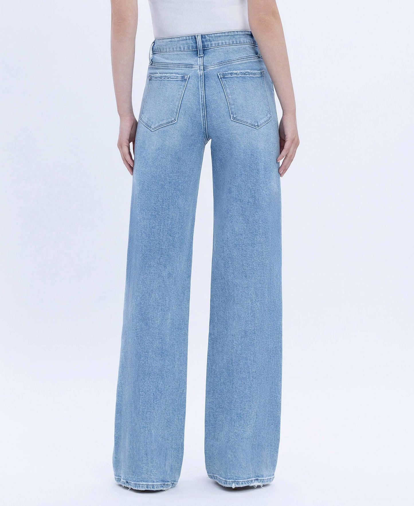 HIGH RISE FULL LENGTH WIDE JEANS