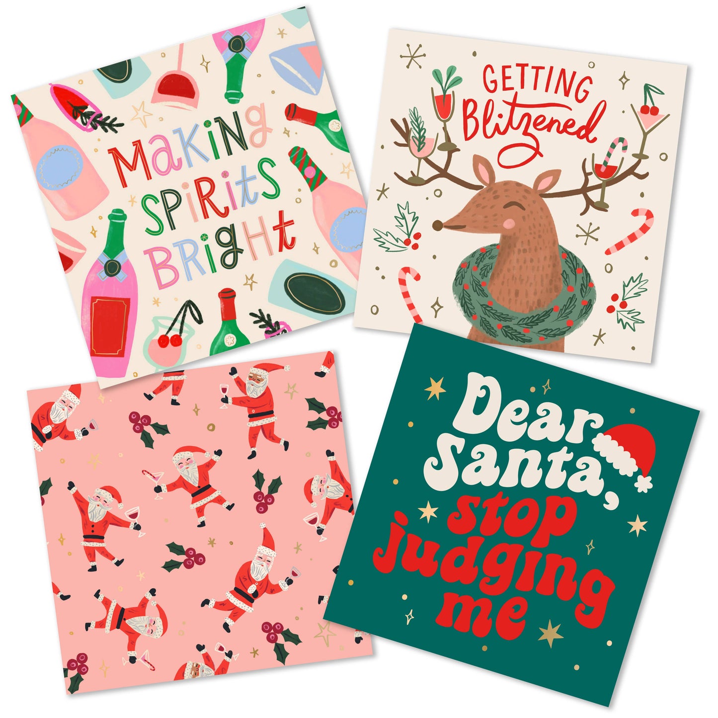 Christmas Cocktail Napkins | Spirits Bright