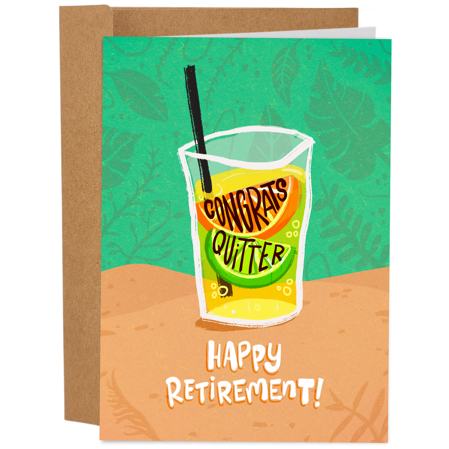 Congrats Quitter Happy Retirement Funny Greeting Card