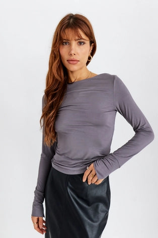 Emily Extra Soft Long Sleeve with Boat Neckline
