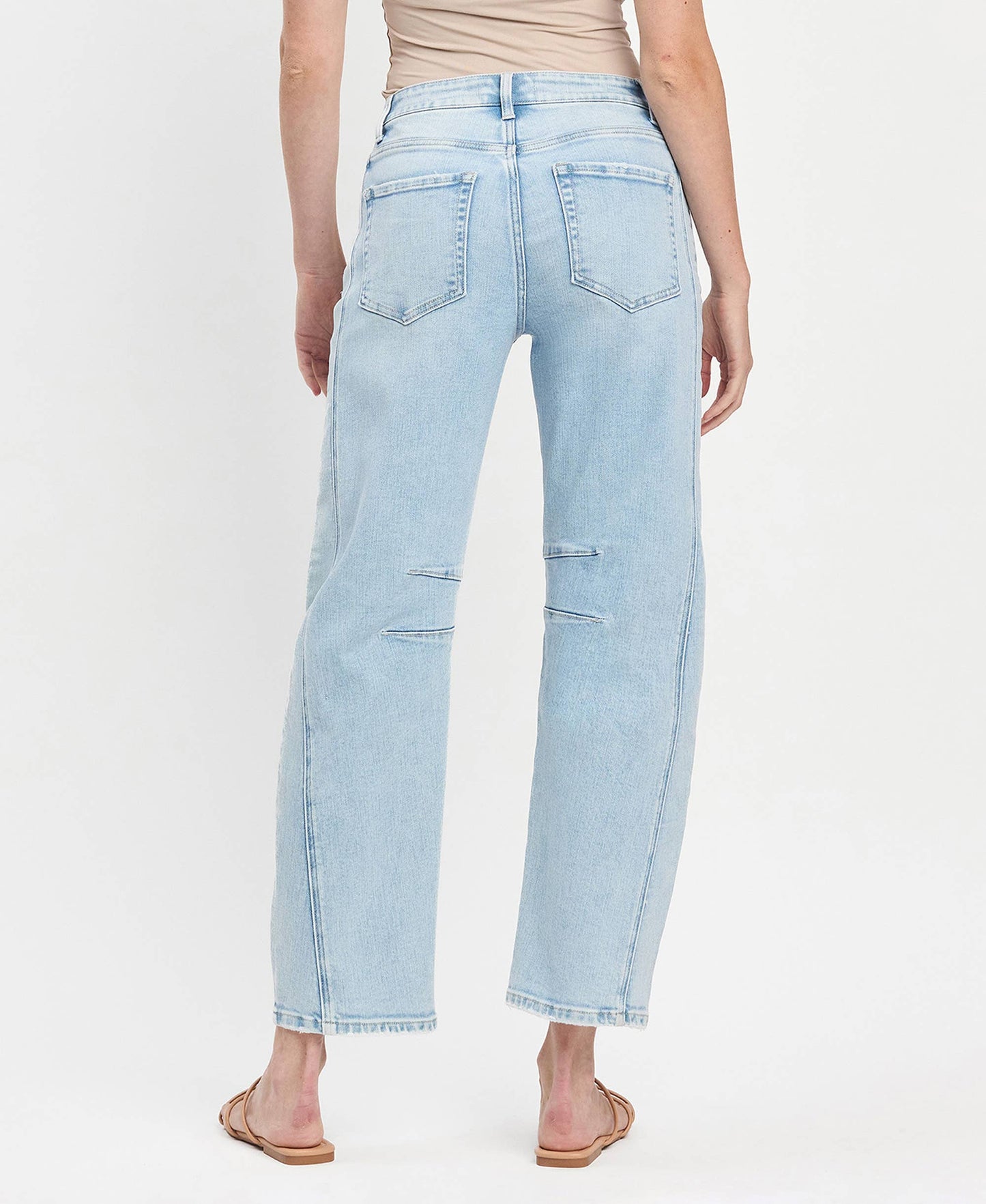 Nora High Rise Barrel Leg Jeans