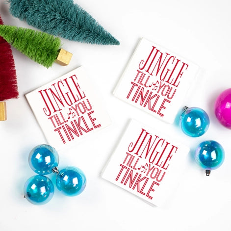 Jingle Till You Tinkle Cocktail Napkins - 20ct