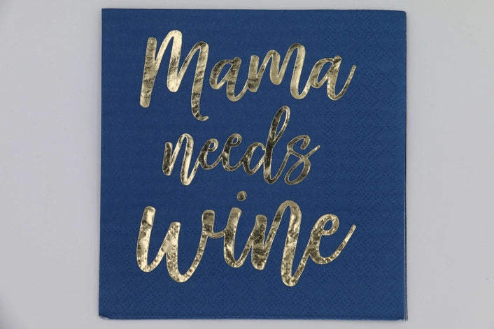 Mama Needs Wine Cocktail Napkins - 20ct