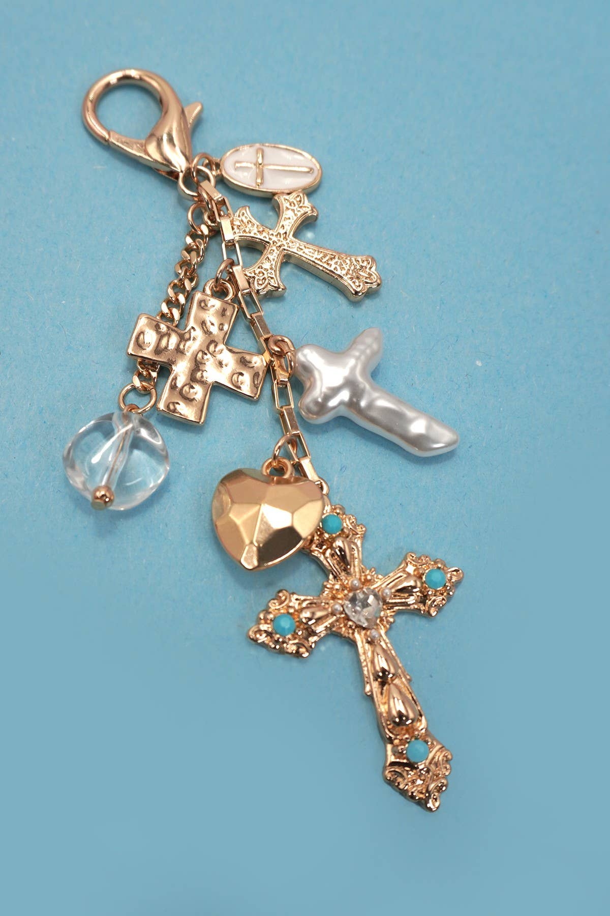WESTERN HEART PEARLIZED CROSS