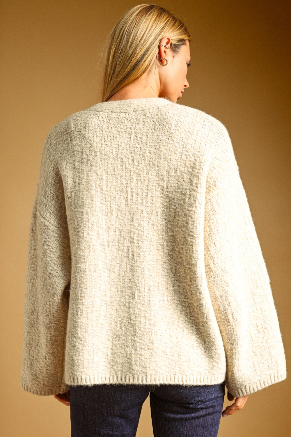 Oversized Vanilla Oat Cardigan