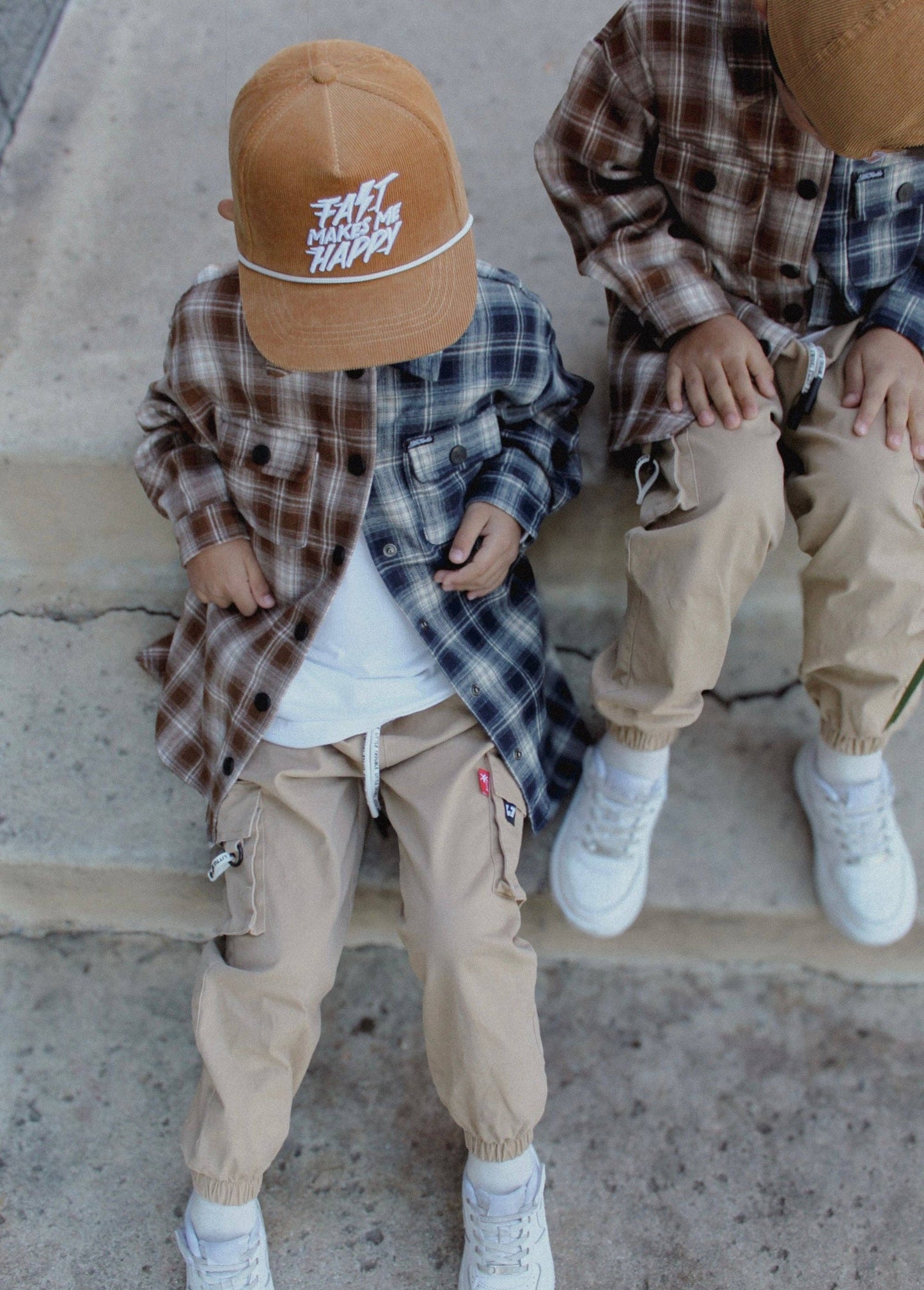 Two-Tone Flannel Navy/Brown
