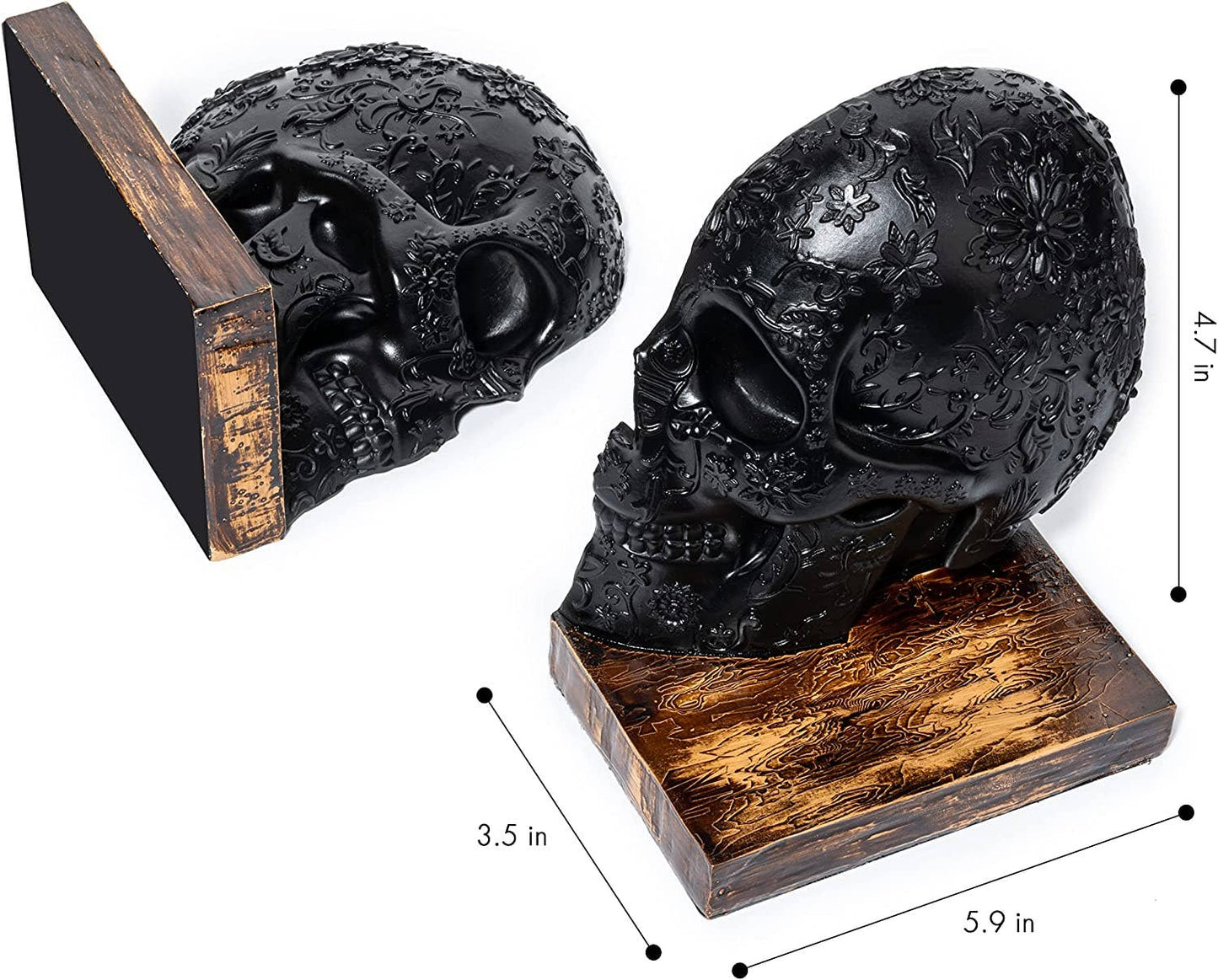 Skull Gothic Bookend