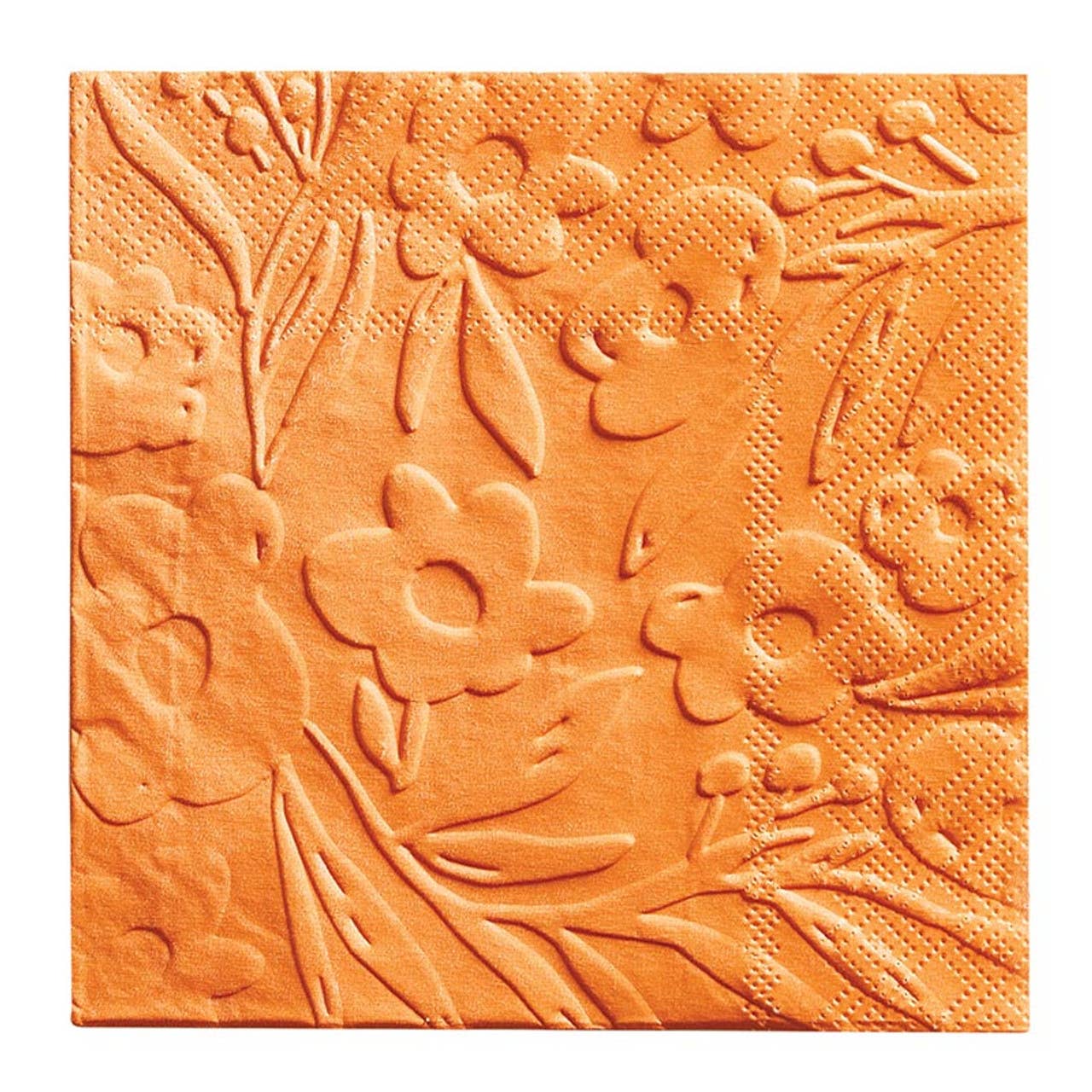 Embossed Cocktail Napkins - Flowers