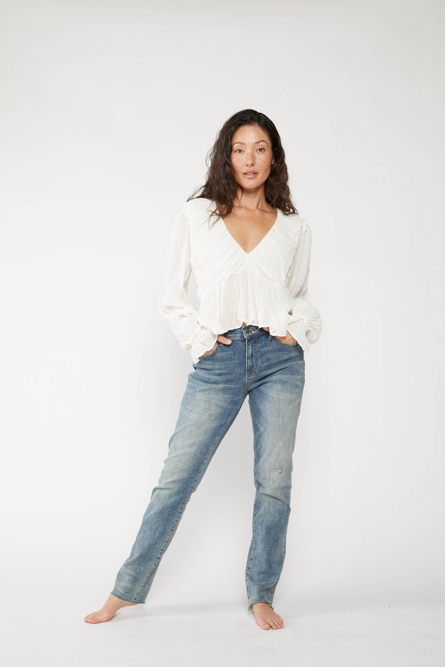 Crosby Mid Rise Relaxed Taper Jean