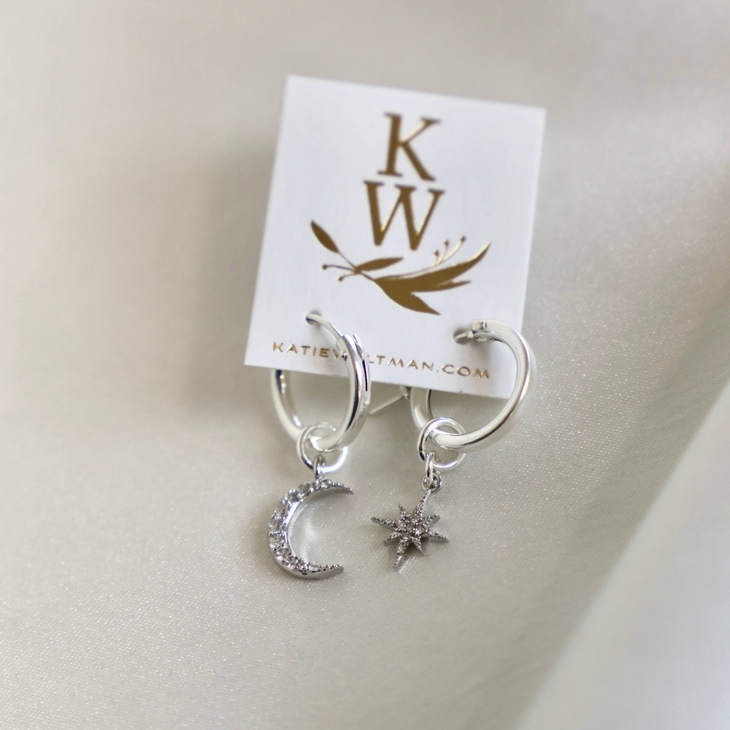 CELESTIAL STAR AND MOON HOOPS