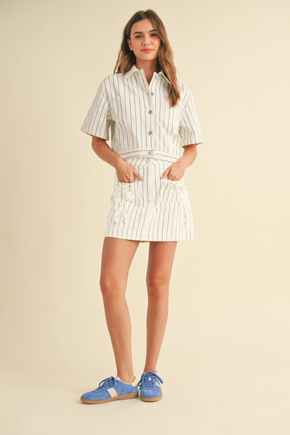 Stripped Pattern Skirt