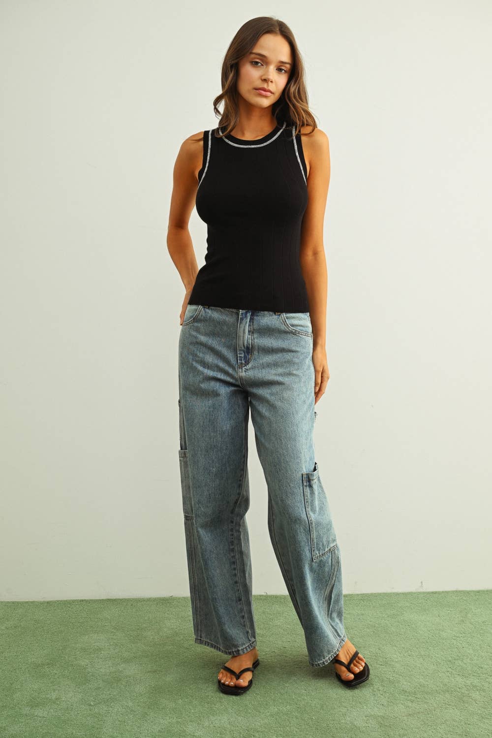 Black Knit Tank