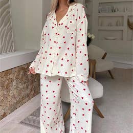 Lover Valentine's Day Pajamas Two-Piece Loungewear Set