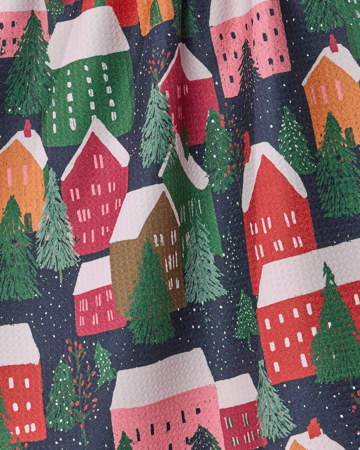 Alpine Village Tea Towel