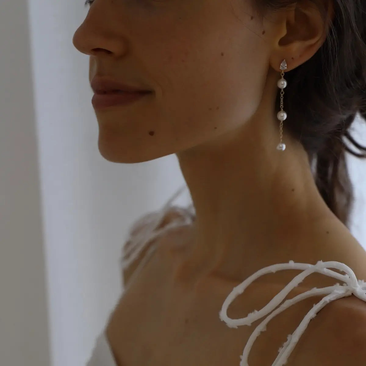 Sunny Pearl Drop Earrings