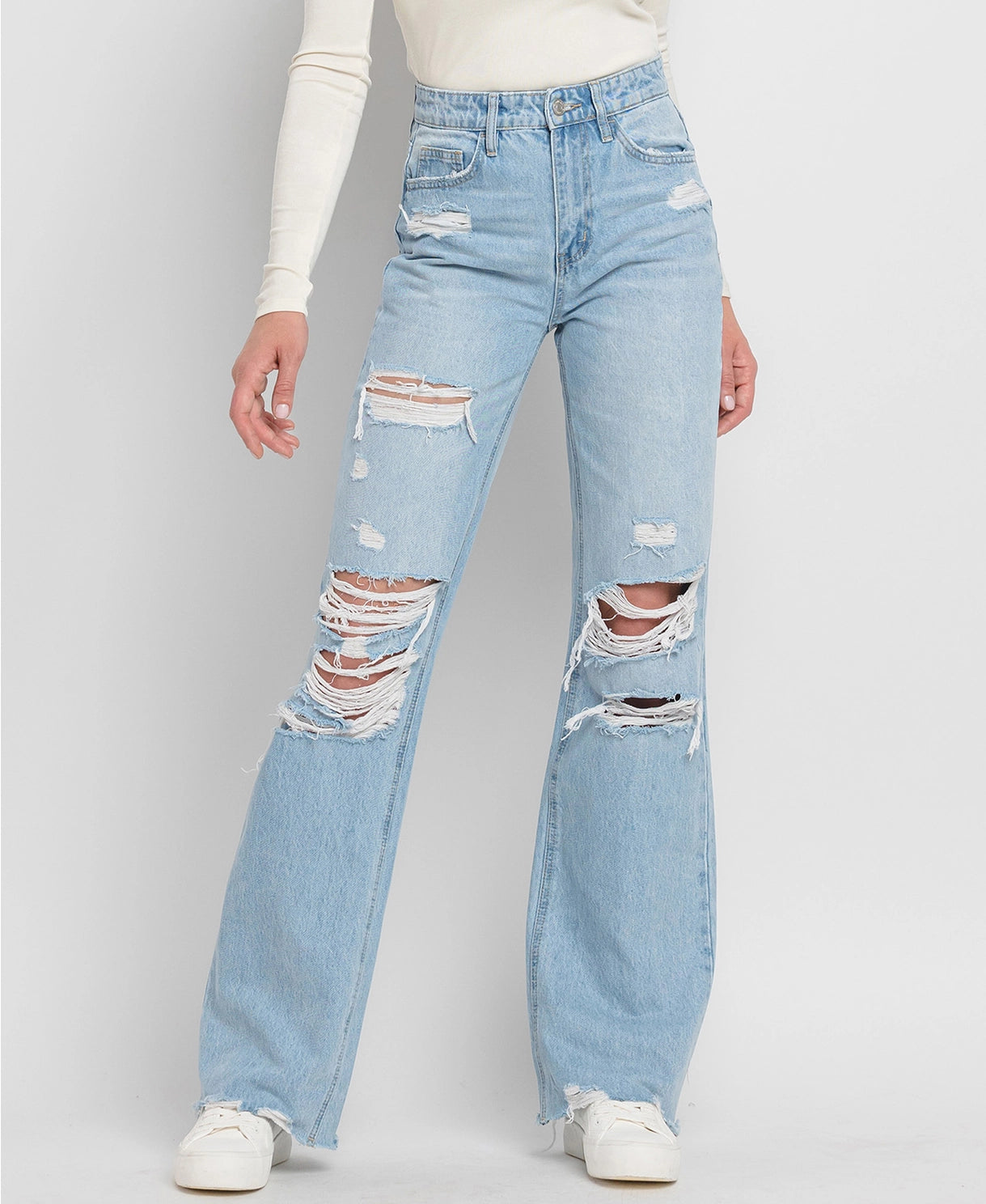 Christina 90's Style Super High Rise Flare Jeans