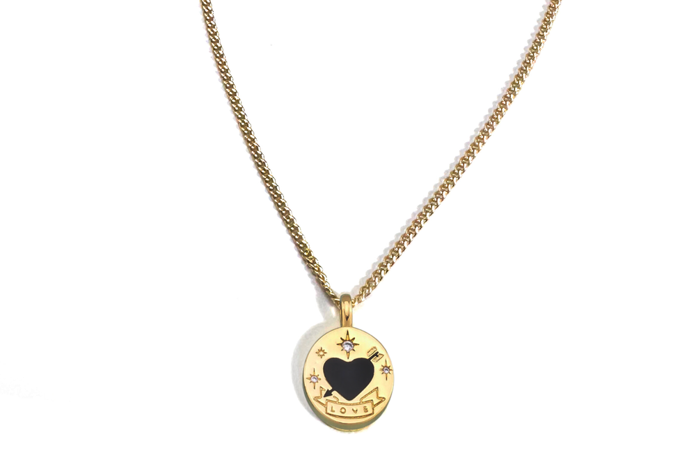 Love Enamel Black
