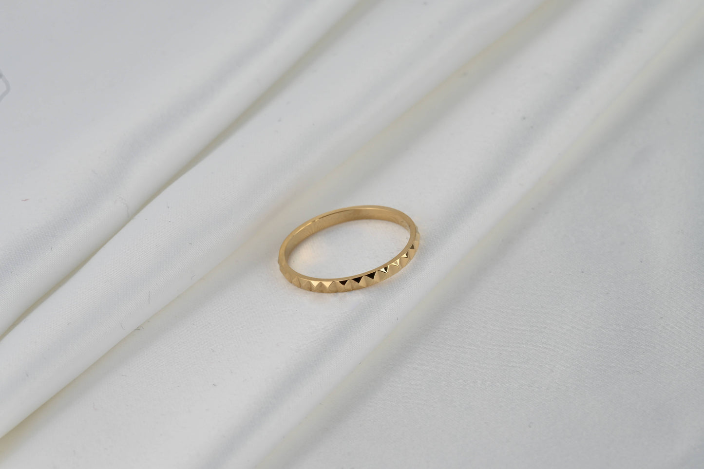 Charli Gold Pyramid Waterproof Ring