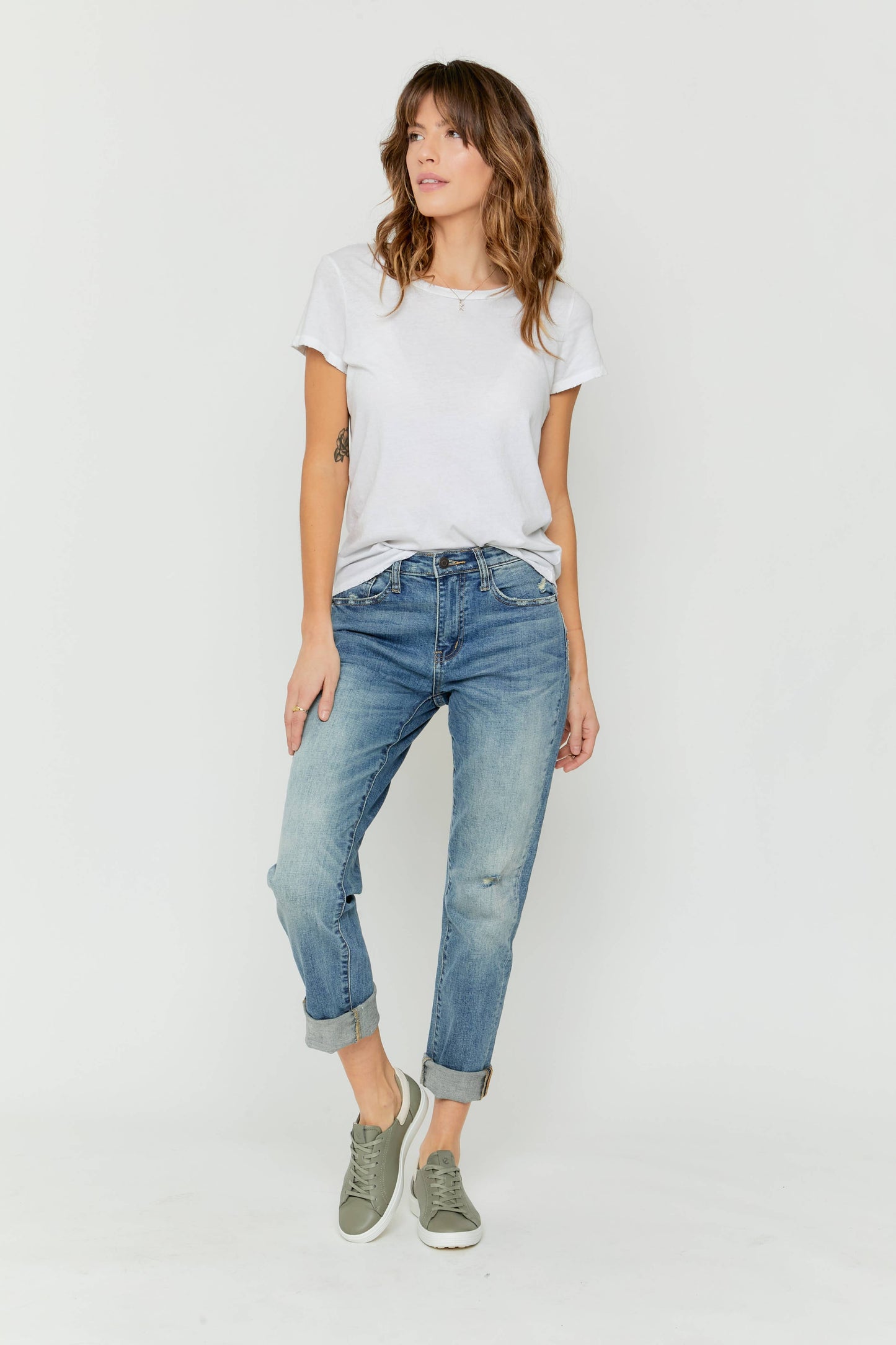 Crosby Mid Rise Relaxed Taper Jean