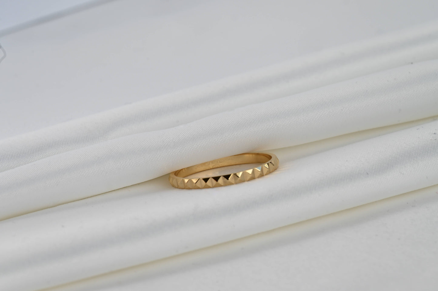 Charli Gold Pyramid Waterproof Ring