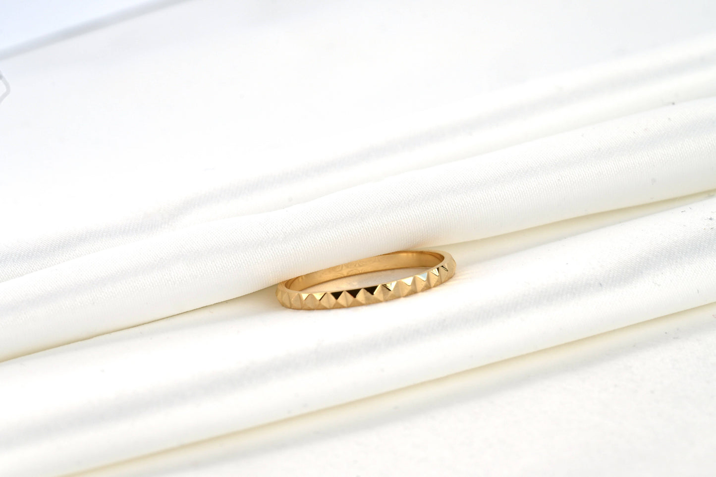 Charli Gold Pyramid Waterproof Ring