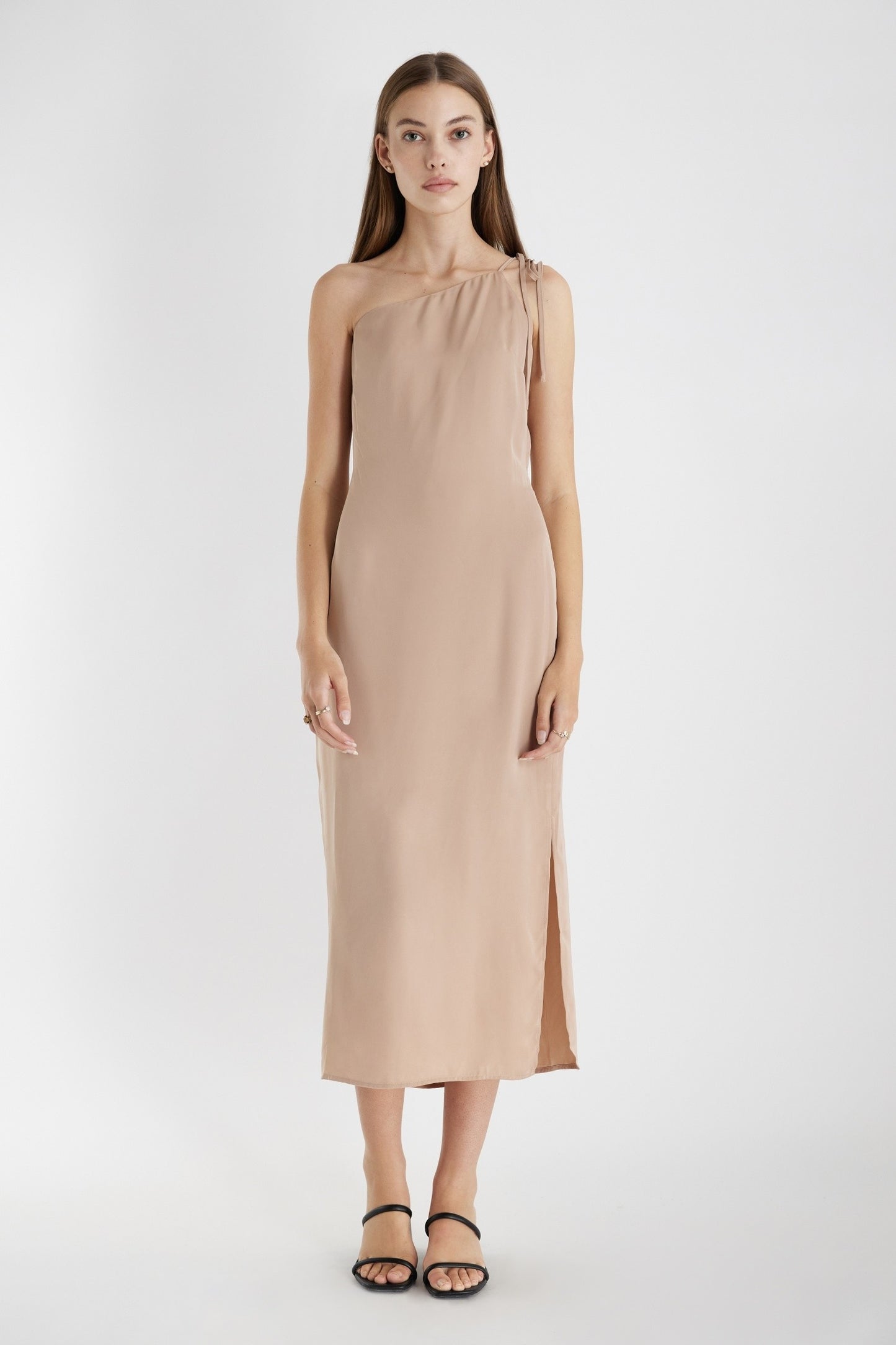 Erika One Shoulder Slip Dress