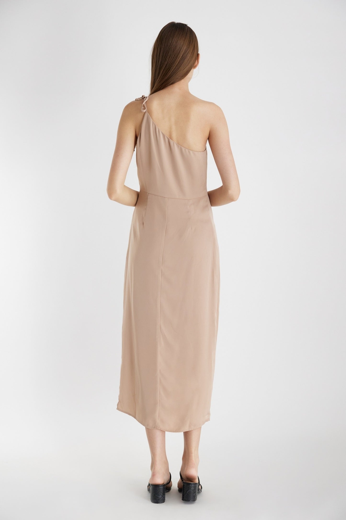 Erika One Shoulder Slip Dress