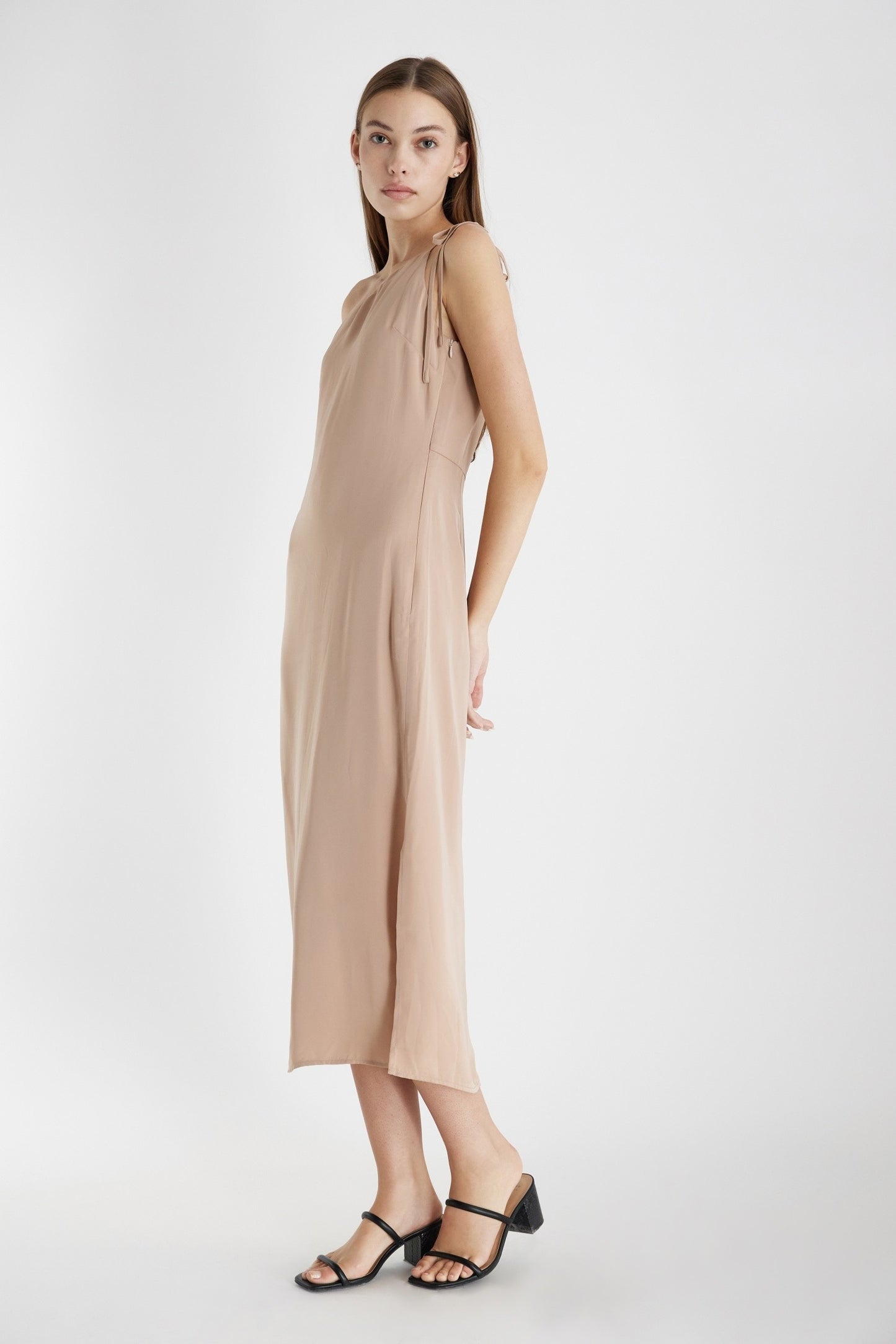 Erika One Shoulder Slip Dress