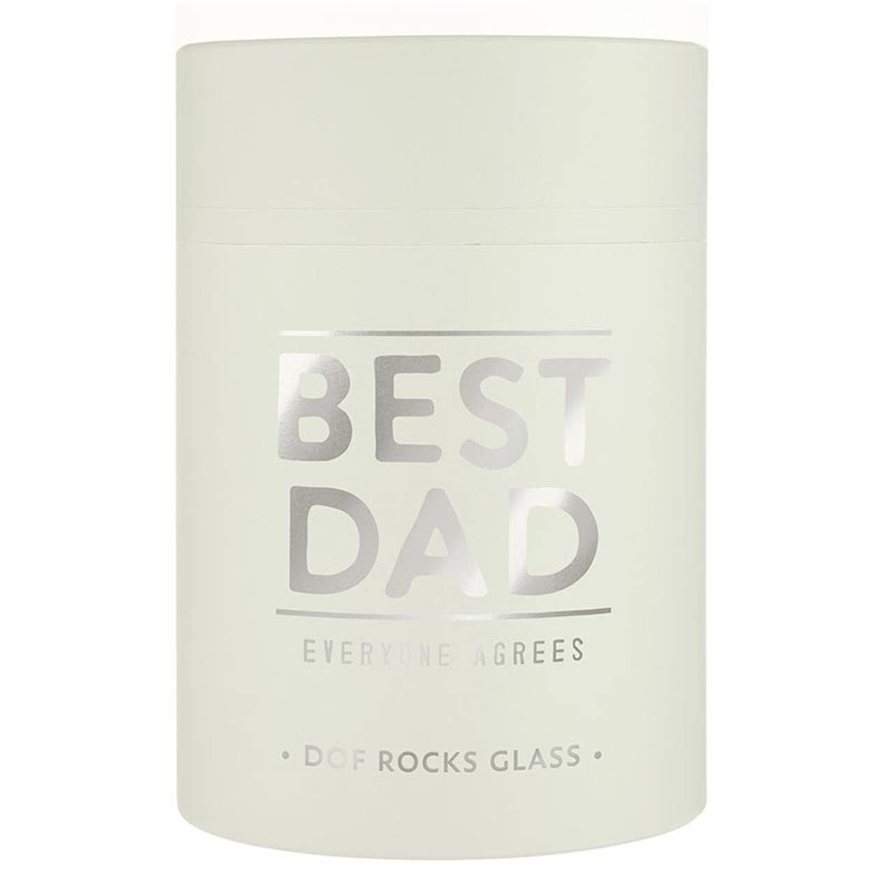 Best Dad Rocks Glass