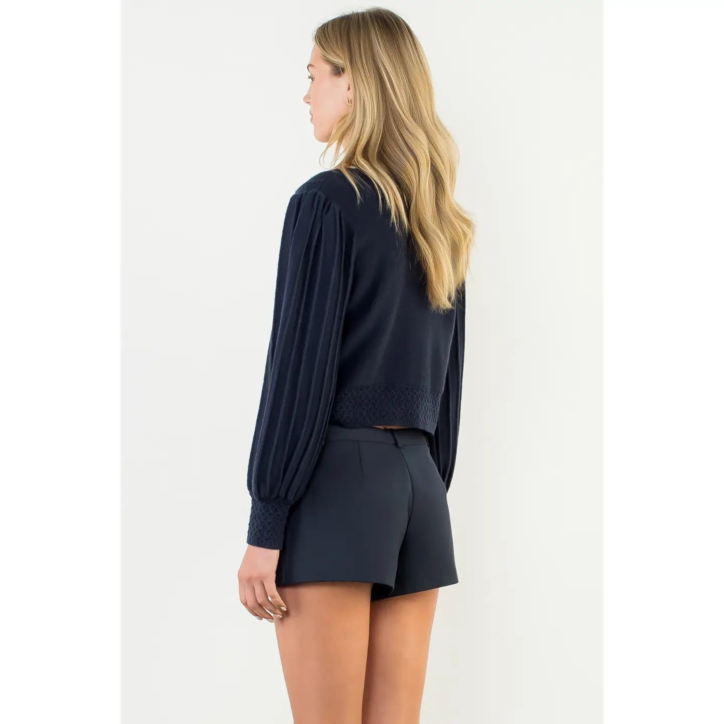 Colorblocked Knit Cardigan