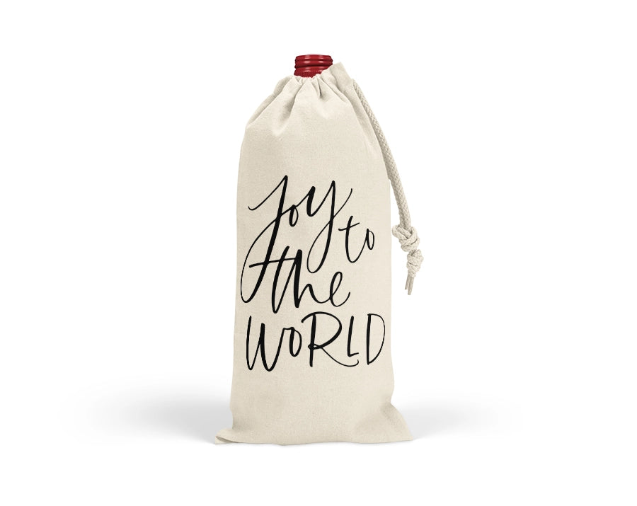 Joy to the World Wine Bag