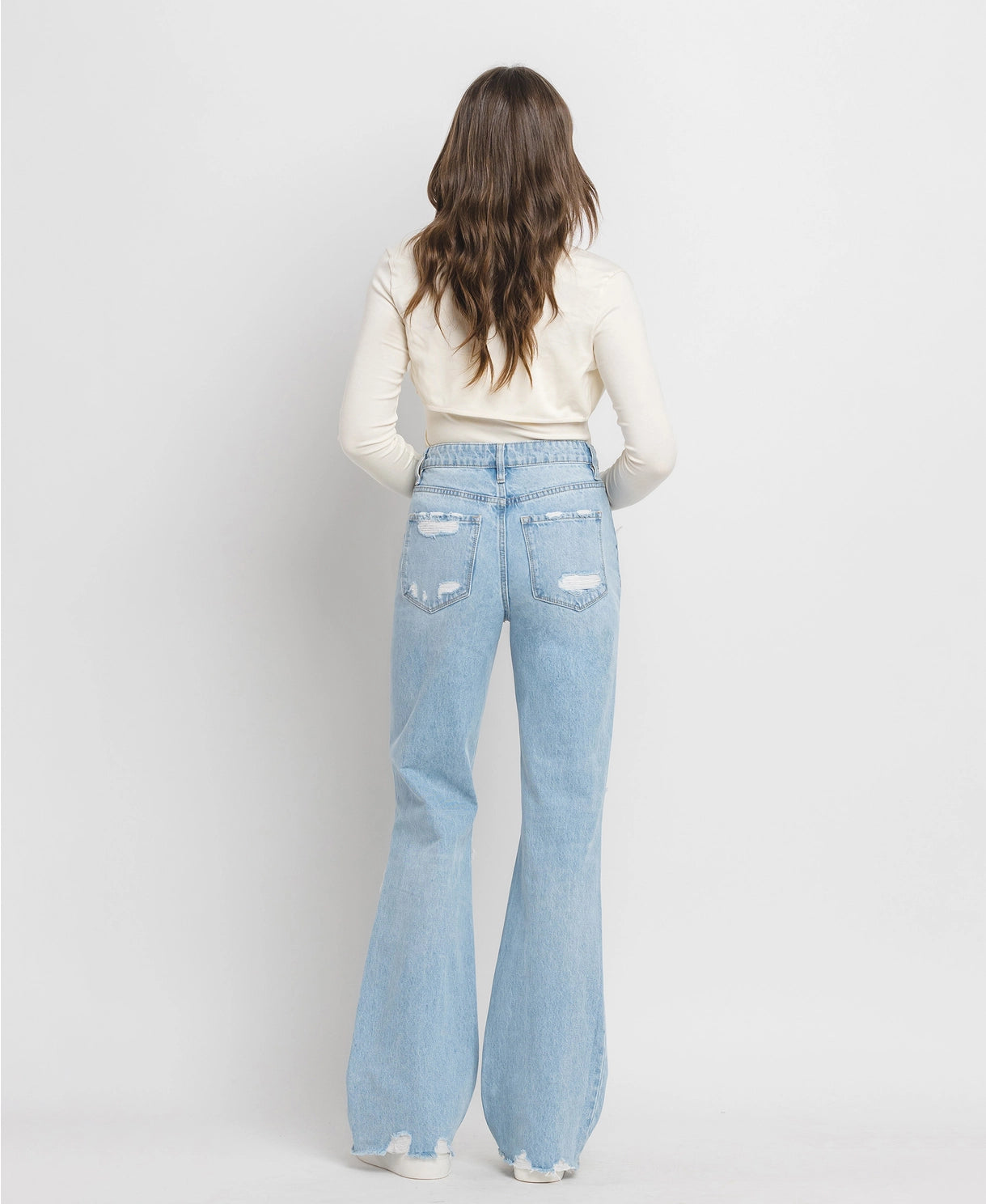 Christina 90's Style Super High Rise Flare Jeans