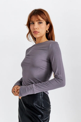 Emily Extra Soft Long Sleeve with Boat Neckline