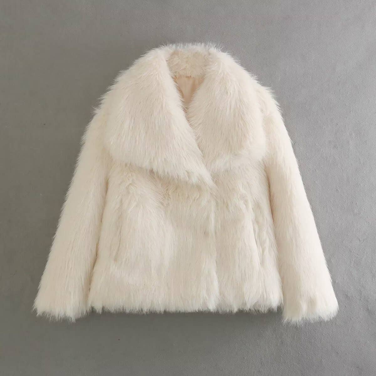 Faux fur coat