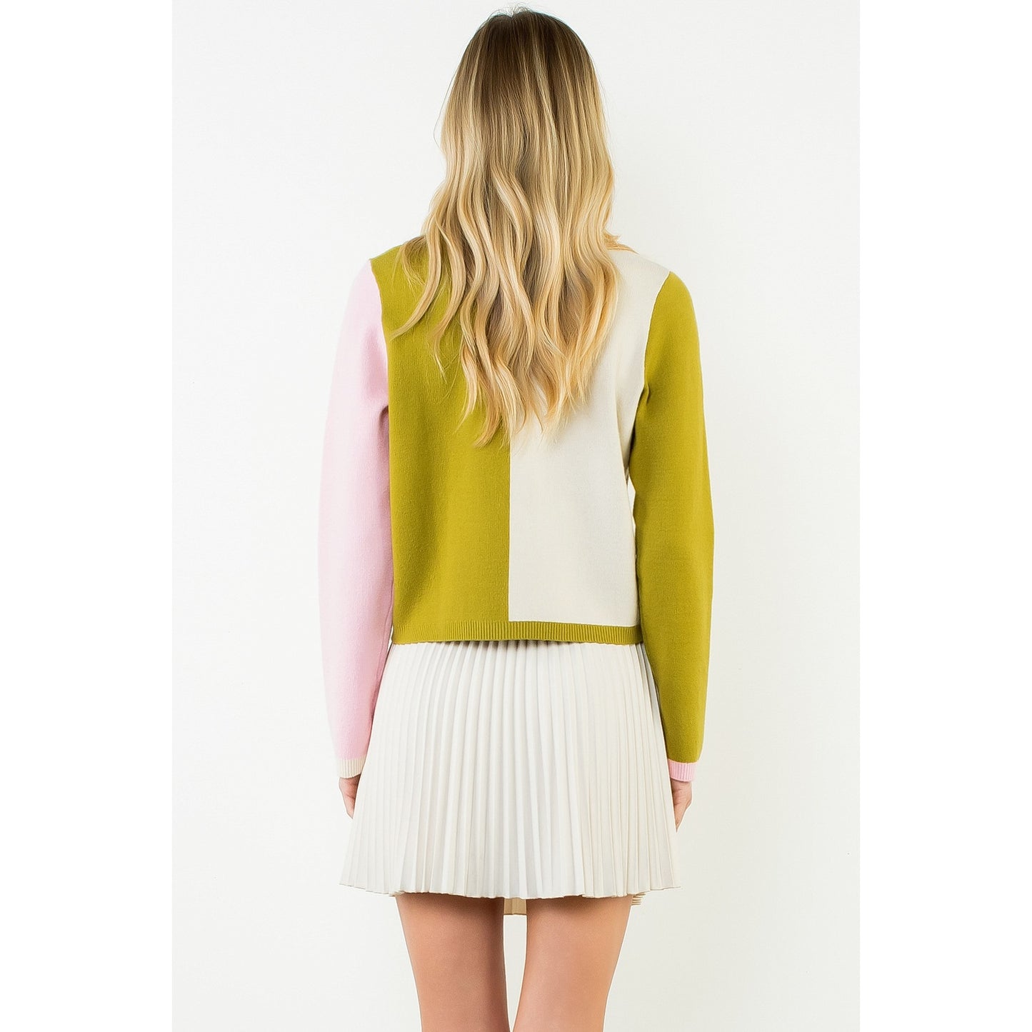 Color Block Cardigan