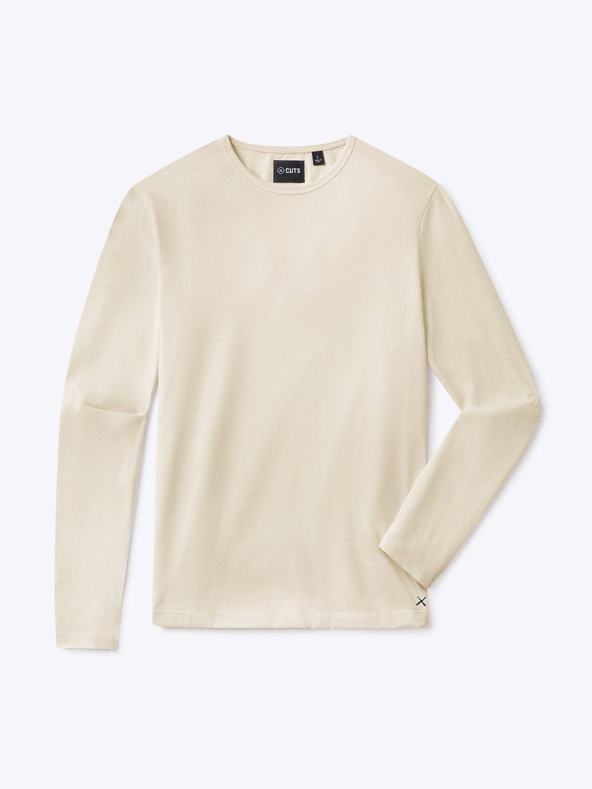 AO Forever Long Sleeve Tee | Ivory Classic-Fit PYCA Pro®