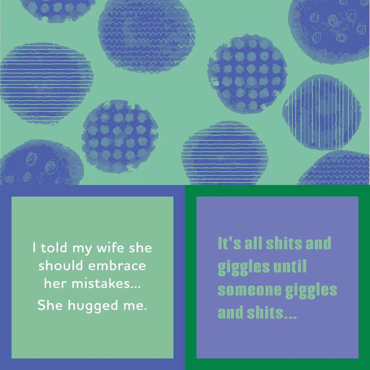 She Hugged Me Napkin