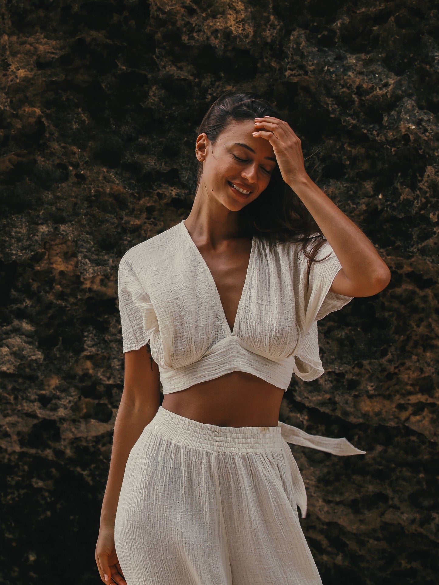 Mare Top - Gold Stripes