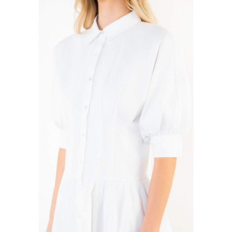 Cotton Collared Dress