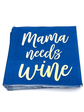 Mama Needs Wine Cocktail Napkins - 20ct