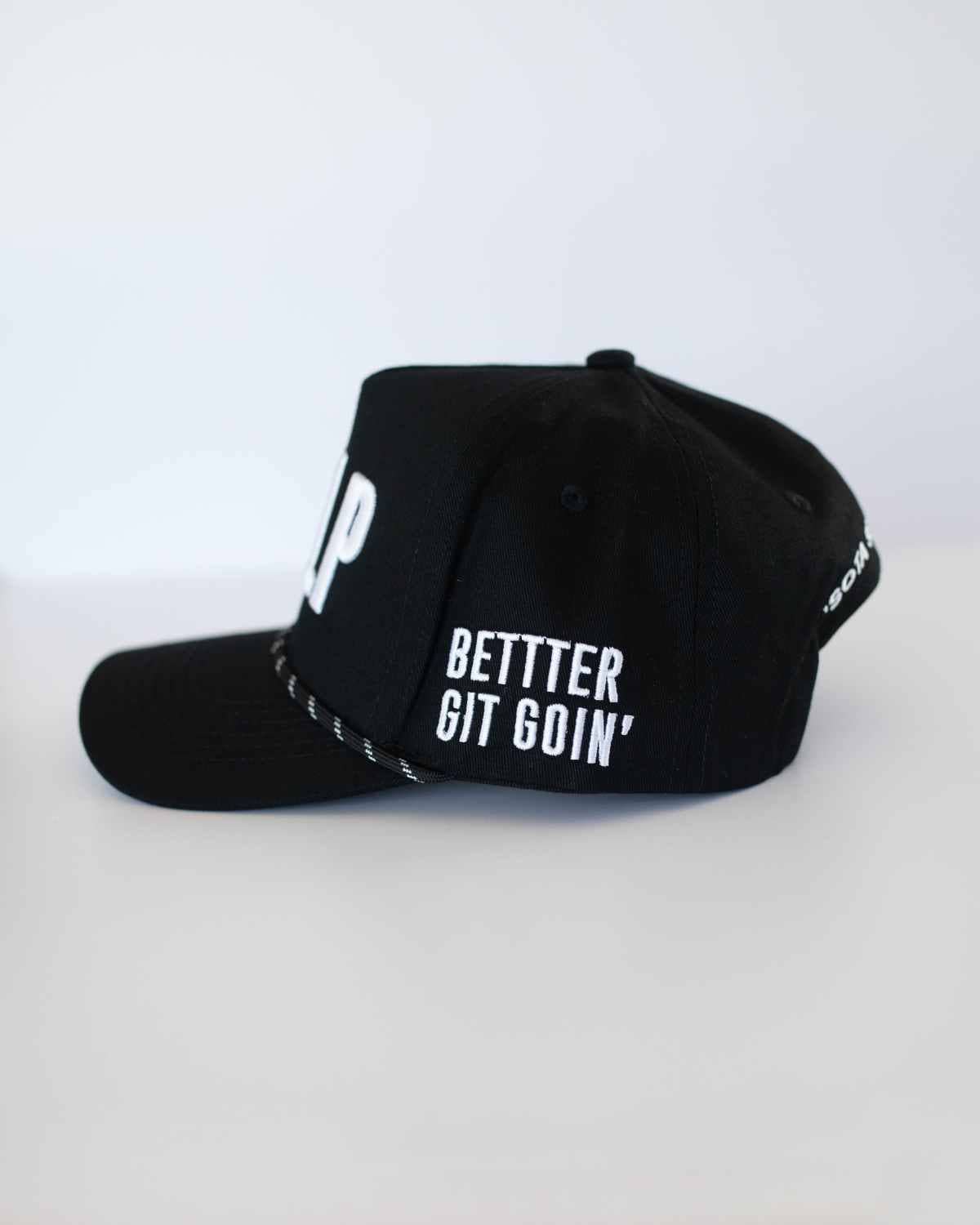 WELP - Midwest Unisex Trucker Hat Black & White