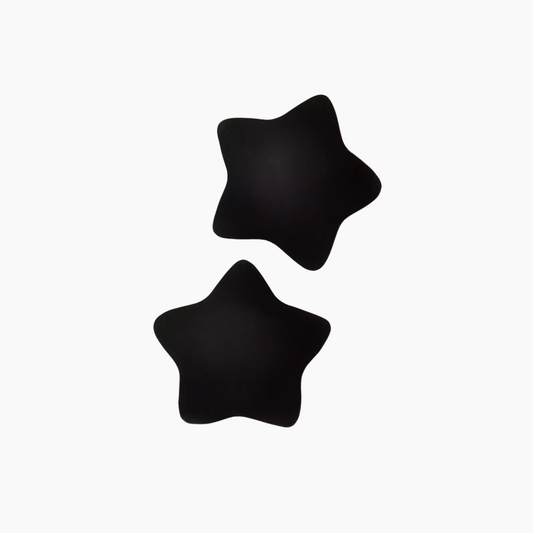 Star Nipple Covers in Black | Seamless & Reusable