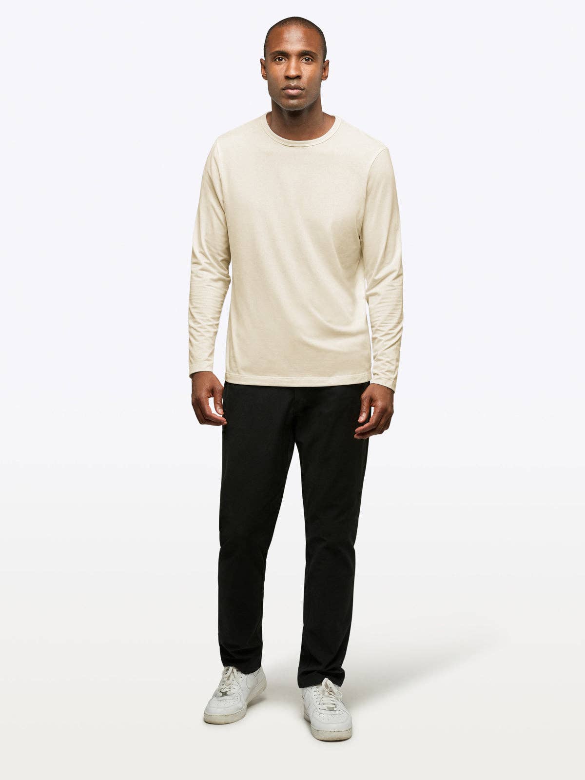 AO Forever Long Sleeve Tee | Ivory Classic-Fit PYCA Pro®