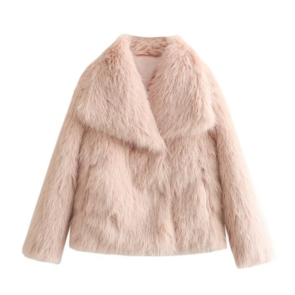 Faux fur coat