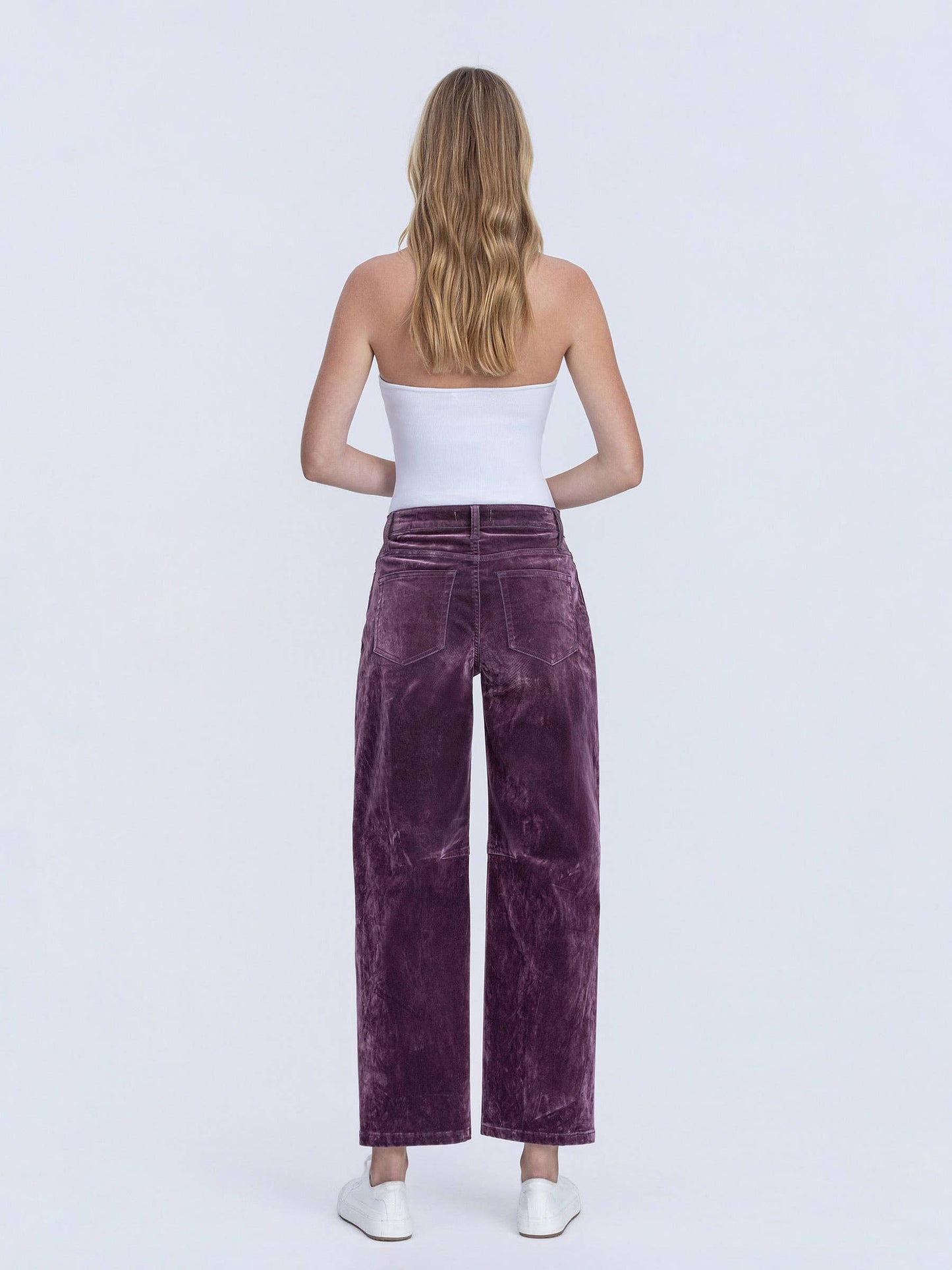 VELVET PURPLE BARREL JEANS