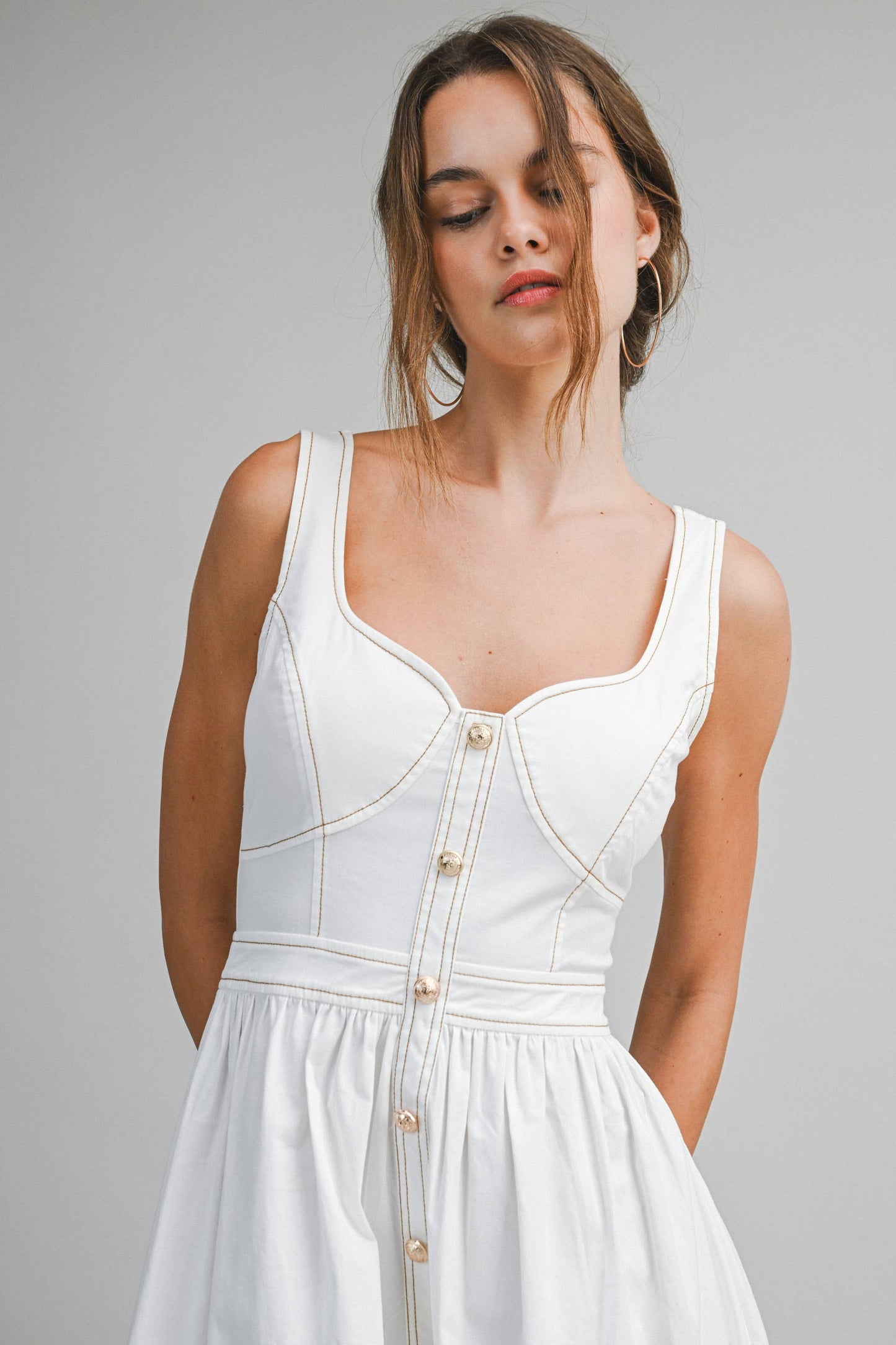 White Midi Dress