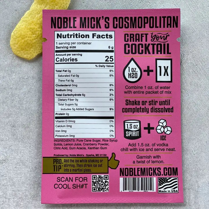 Single Serve Craft Cocktail