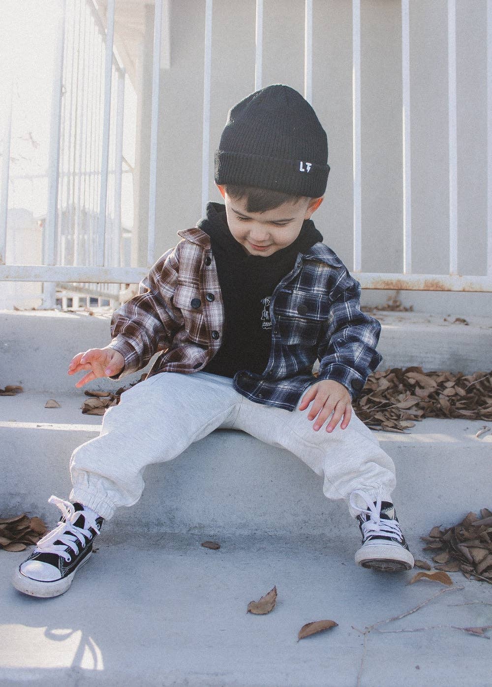 Two-Tone Flannel Navy/Brown