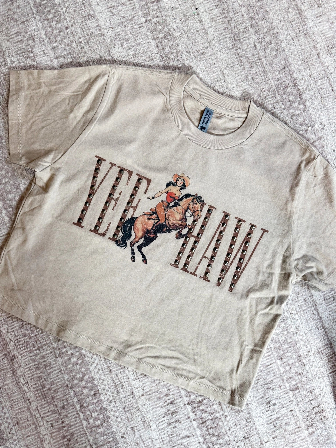 Yeehaw Cowgirl Crop Tee