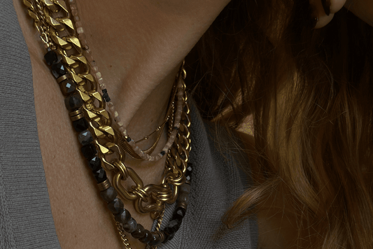 Petrified Wood + Black Tourmaline Curb